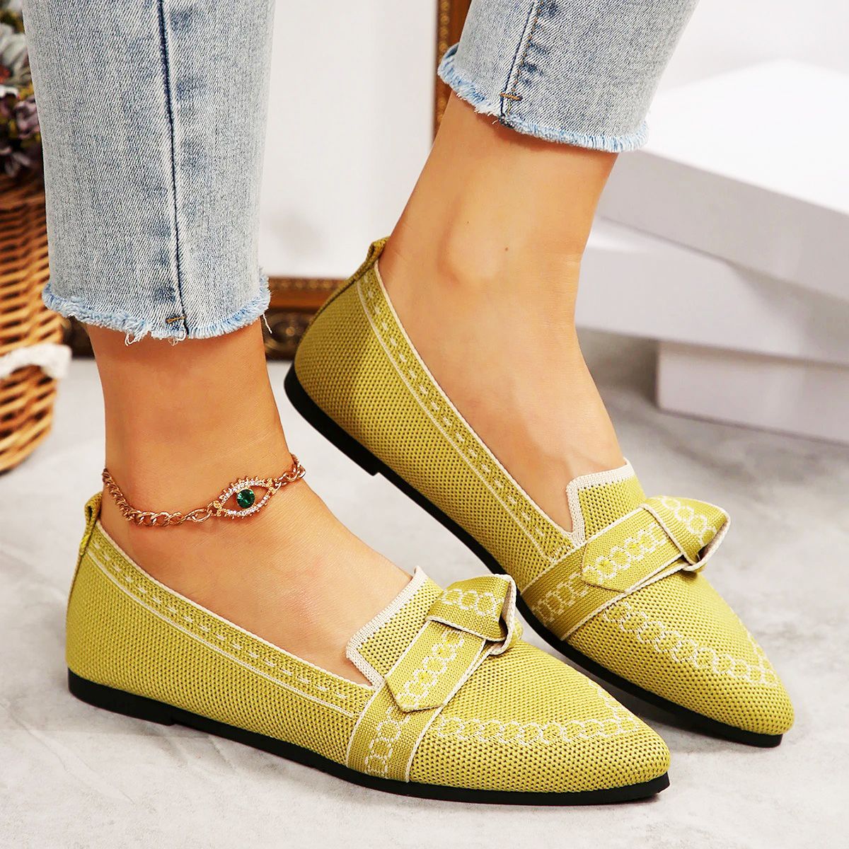 Satin Bow Loafers