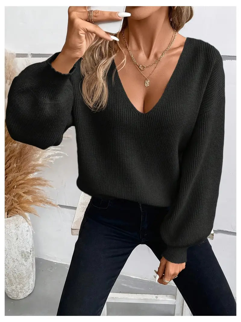 Velveta V Neck Top