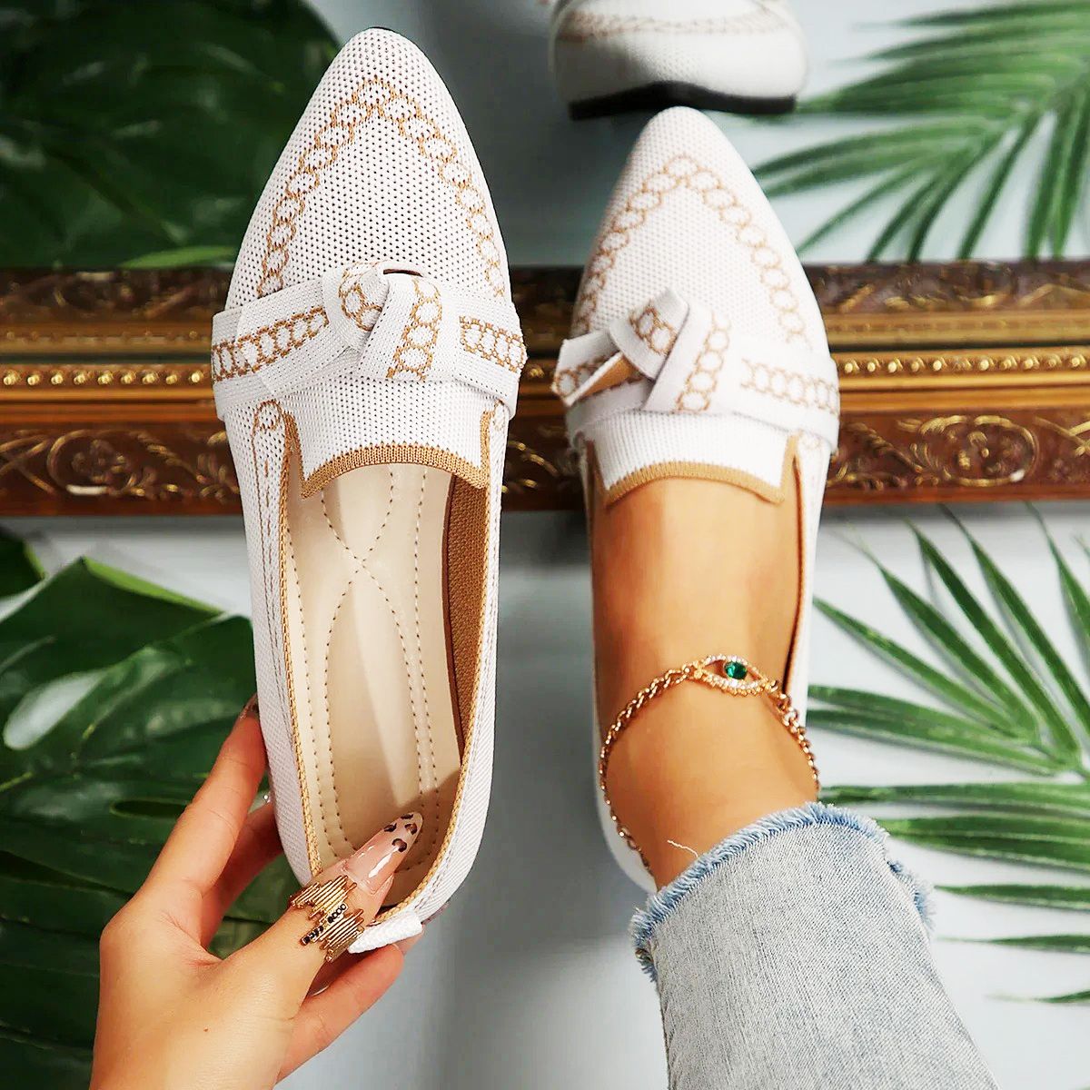 Satin Bow Loafers